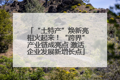 “土特产”焕新亮相火起来！“跨界”产业链成亮点 激活企业发展新增长点