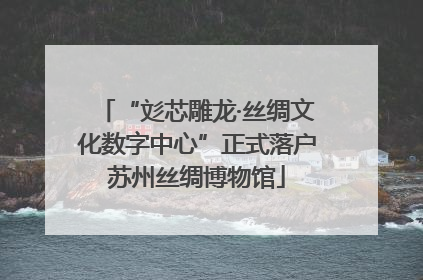 “彣芯雕龙·丝绸文化数字中心”正式落户苏州丝绸博物馆