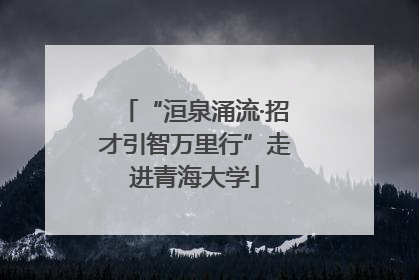 “洹泉涌流·招才引智万里行”走进青海大学