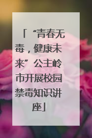 “青春无毒，健康未来”公主岭市开展校园禁毒知识讲座