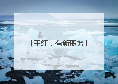 王红，有新职务