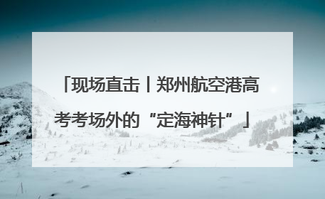 现场直击丨郑州航空港高考考场外的“定海神针”