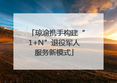 琼渝携手构建“1+N”退役军人服务新模式