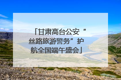 甘肃高台公安“丝路旅游警务”护航全国端午盛会