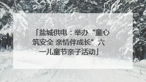 盐城供电：举办“童心筑安全 亲情伴成长”六一儿童节亲子活动