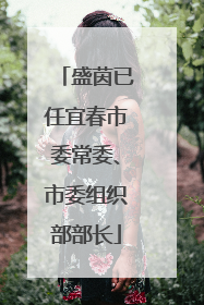 盛茵已任宜春市委常委、市委组织部部长