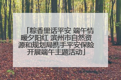 粽香里话平安 端午情暖夕阳红 滨州市自然资源和规划局携手平安保险开展端午主题活动