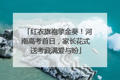 红衣旗袍擎金葵！河南高考首日，家长花式送考藏满爱与盼