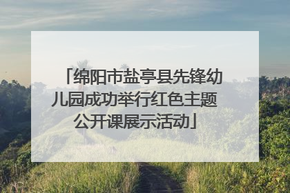 绵阳市盐亭县先锋幼儿园成功举行红色主题公开课展示活动