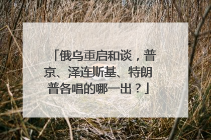 俄乌重启和谈，普京、泽连斯基、特朗普各唱的哪一出？