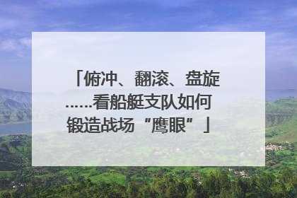 俯冲、翻滚、盘旋……看船艇支队如何锻造战场“鹰眼”