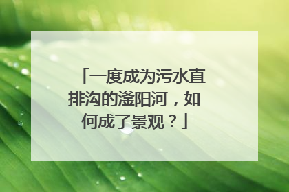 一度成为污水直排沟的滏阳河，如何成了景观？
