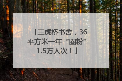三虎桥书舍，36平方米一年“圈粉”1.5万人次！