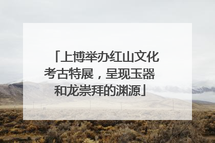 上博举办红山文化考古特展，呈现玉器和龙崇拜的渊源