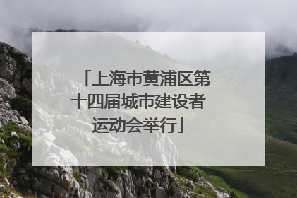 上海市黄浦区第十四届城市建设者运动会举行