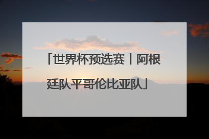 世界杯预选赛丨阿根廷队平哥伦比亚队