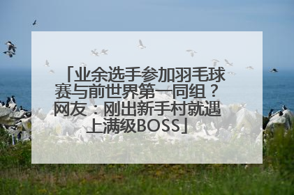 业余选手参加羽毛球赛与前世界第一同组？网友：刚出新手村就遇上满级BOSS