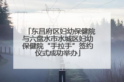 东昌府区妇幼保健院与六盘水市水城区妇幼保健院“手拉手”签约仪式成功举办