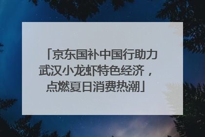 京东国补中国行助力武汉小龙虾特色经济，点燃夏日消费热潮