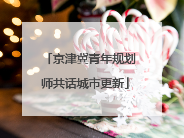 京津冀青年规划师共话城市更新