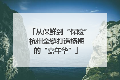 从保鲜到“保险” 杭州全链打造杨梅的“嘉年华”