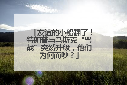 友谊的小船翻了！特朗普与马斯克“骂战”突然升级，他们为何而吵？