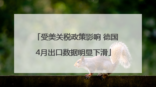 受美关税政策影响 德国4月出口数据明显下滑