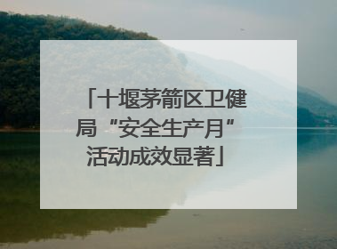 十堰茅箭区卫健局“安全生产月”活动成效显著