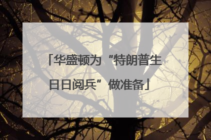 华盛顿为“特朗普生日日阅兵”做准备