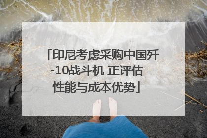 印尼考虑采购中国歼-10战斗机 正评估性能与成本优势