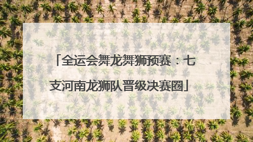 全运会舞龙舞狮预赛：七支河南龙狮队晋级决赛圈