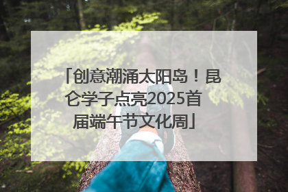 创意潮涌太阳岛！昆仑学子点亮2025首届端午节文化周