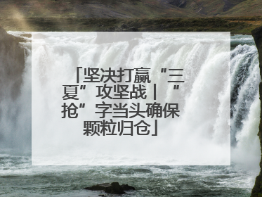 坚决打赢“三夏”攻坚战丨“抢”字当头确保颗粒归仓