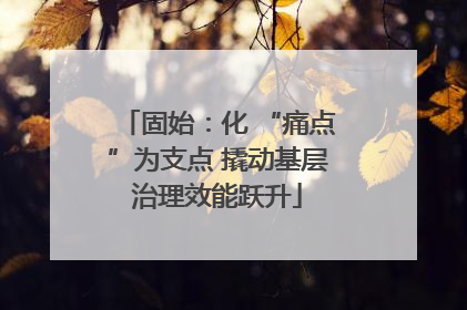 固始：化 “痛点”为支点 撬动基层治理效能跃升