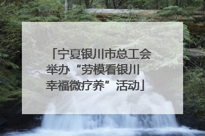 宁夏银川市总工会举办“劳模看银川 幸福微疗养”活动