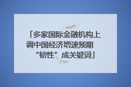 多家国际金融机构上调中国经济增速预期 “韧性”成关键词