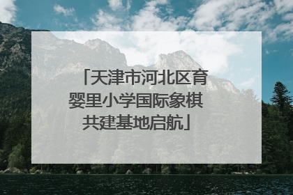 天津市河北区育婴里小学国际象棋共建基地启航