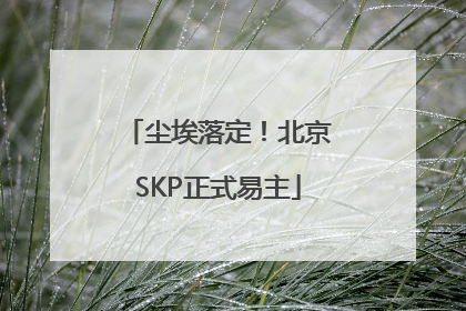 尘埃落定！北京SKP正式易主