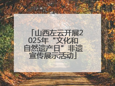 山西左云开展2025年“文化和自然遗产日”非遗宣传展示活动