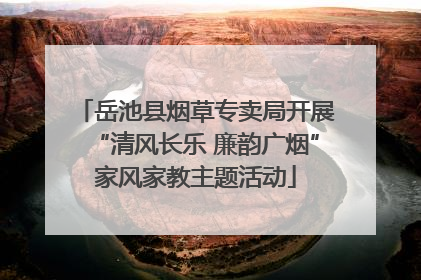 岳池县烟草专卖局开展“清风长乐 廉韵广烟”家风家教主题活动
