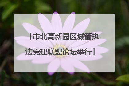 市北高新园区城管执法党建联盟论坛举行