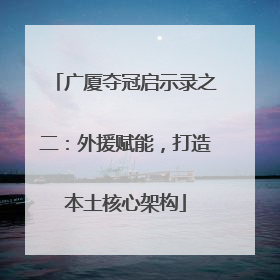 广厦夺冠启示录之二：外援赋能，打造本土核心架构