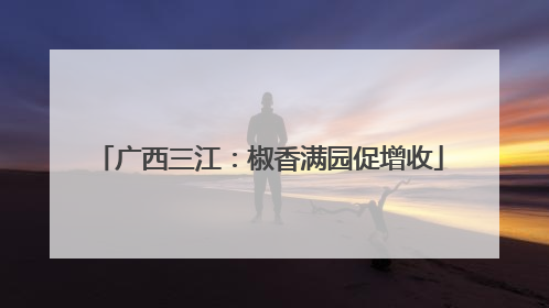 广西三江：椒香满园促增收