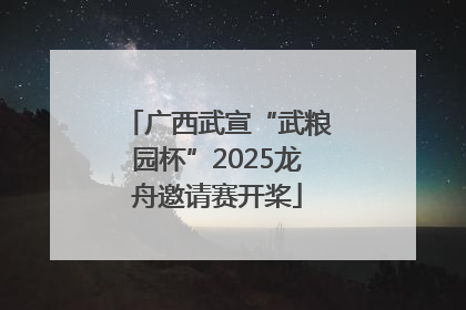 广西武宣“武粮园杯”2025龙舟邀请赛开桨
