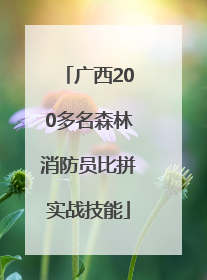 广西200多名森林消防员比拼实战技能