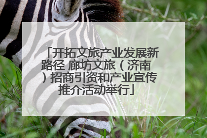 开拓文旅产业发展新路径 廊坊文旅（济南）招商引资和产业宣传推介活动举行