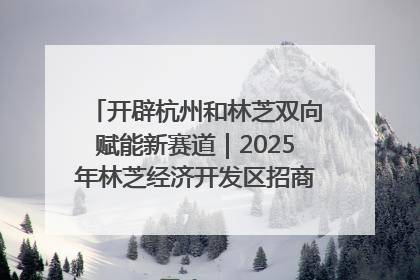 开辟杭州和林芝双向赋能新赛道｜2025年林芝经济开发区招商引资（杭州）推介展销活动在杭举办