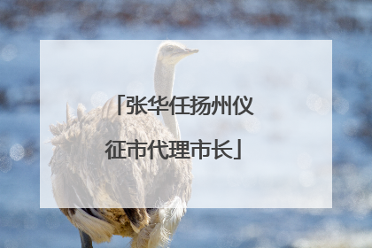 张华任扬州仪征市代理市长