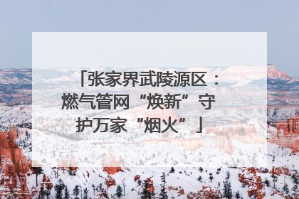 张家界武陵源区：燃气管网“焕新”守护万家“烟火”