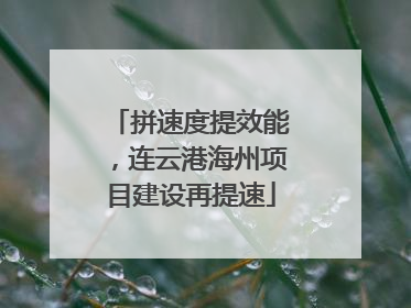 拼速度提效能，连云港海州项目建设再提速